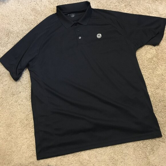 General Electric Retro Technician Harriton Bluish Black Polo Tee - Picture 12 of 16
